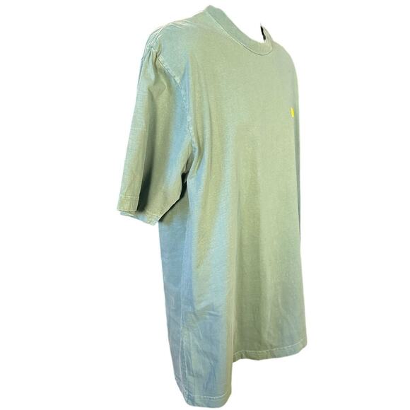 OnlyNY Sage Green Speed Logo Cotton Crew Neck Short Sleeve T-Shirt Size XL - Picture 2 of 7